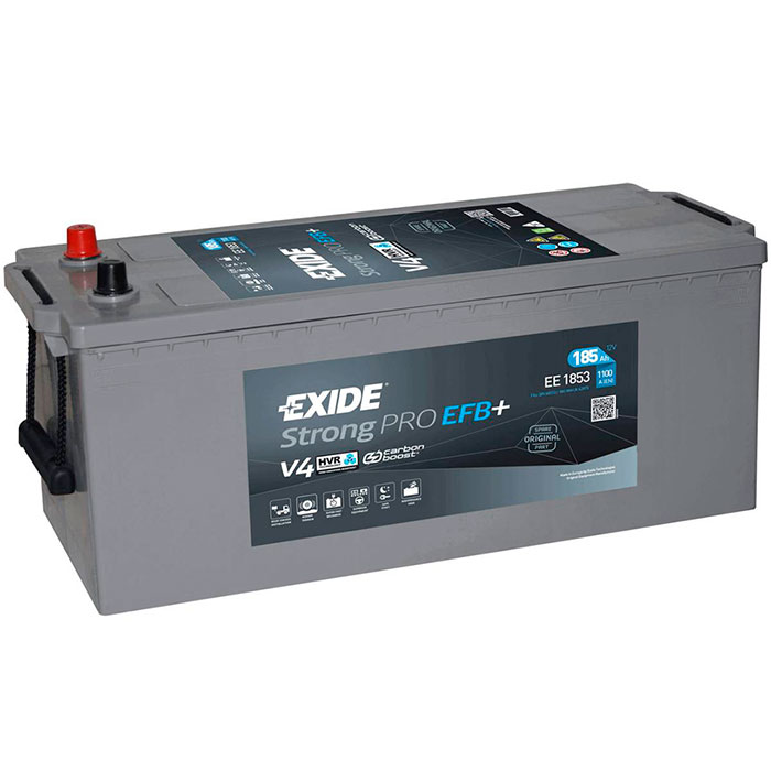 Акумулятор EXIDE STRONG PRO PLUS EFB 185Ah бокова(+/-) (1100EN) (д513*ш223*в223) EE1853